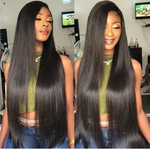 MISSJOLIE 100% human hair wig 13x6 Lace Front, 150% Density, 28 Inch Straight